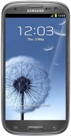 Смартфон Samsung Galaxy S3 GT-I9300 16Gb Titanium grey - Гудермес